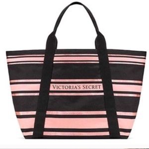 Victoria’s Secret Metallic Stripe Tote